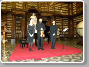 Roma, Biblioteca Casanatense 2015. With the violinist Karol Kaminski and the soprano MariaNovella Malfatti